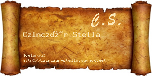 Czinczár Stella névjegykártya