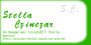 stella czinczar business card